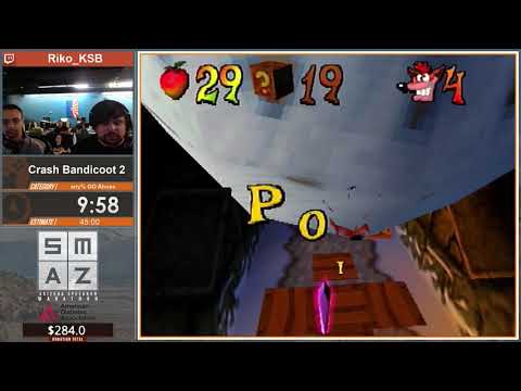 Crash Bandicoot 2 Any% GO Abuse Speedrun by Riko_KSB in 39:57 - SMAZ 2019