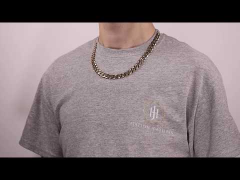 Bi2_22 - 9ct Gold Heavy Curb Chain - 10mm