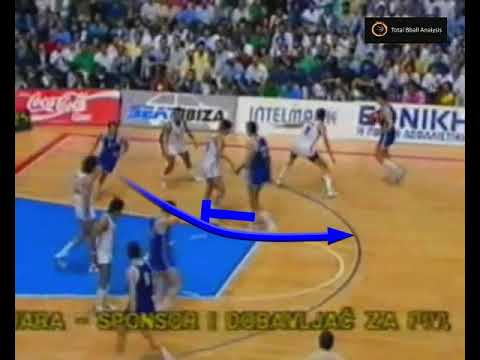 Yugoslavia 2-3 formation play..Eurobasket Final 1989
