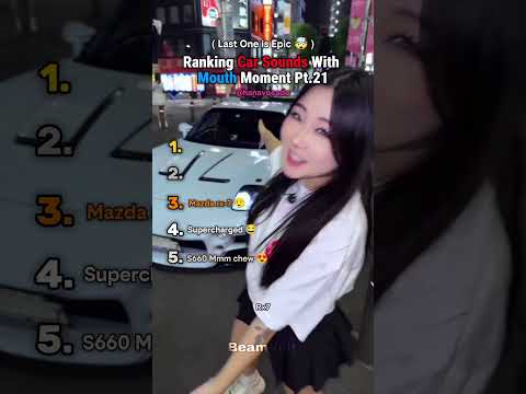 Ranking Car Sounds With Mouth Moment Pt.21 #automobile #jdm #mazdarx7 #dodge #hana