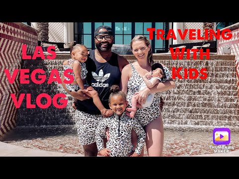 LAS VEGAS VLOG. HOW WE SURVIVE TRAVELING WITH 3 KIDS! 😉❤️