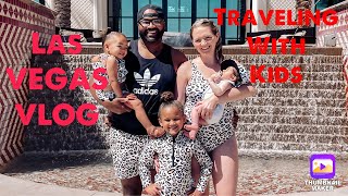 LAS VEGAS VLOG. HOW WE SURVIVE TRAVELING WITH 3 KIDS! 😉❤️