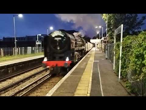 Sunset Steam Express ' Britannia Steam's through Reigate station...8th August 2023...