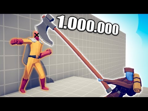 1.000.000 DAMAGE AXE 1 vs 1 TOURNAMENT - TABS | Totally Accurate Battle Simulator 2023