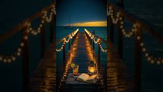 Harbor Pier Sunset Reading Ambience 4K