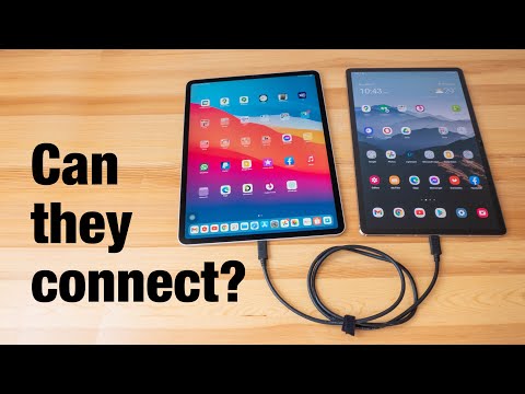 Can M1 iPad Pro 2021 connect to Samsung Tab S7? What happens?