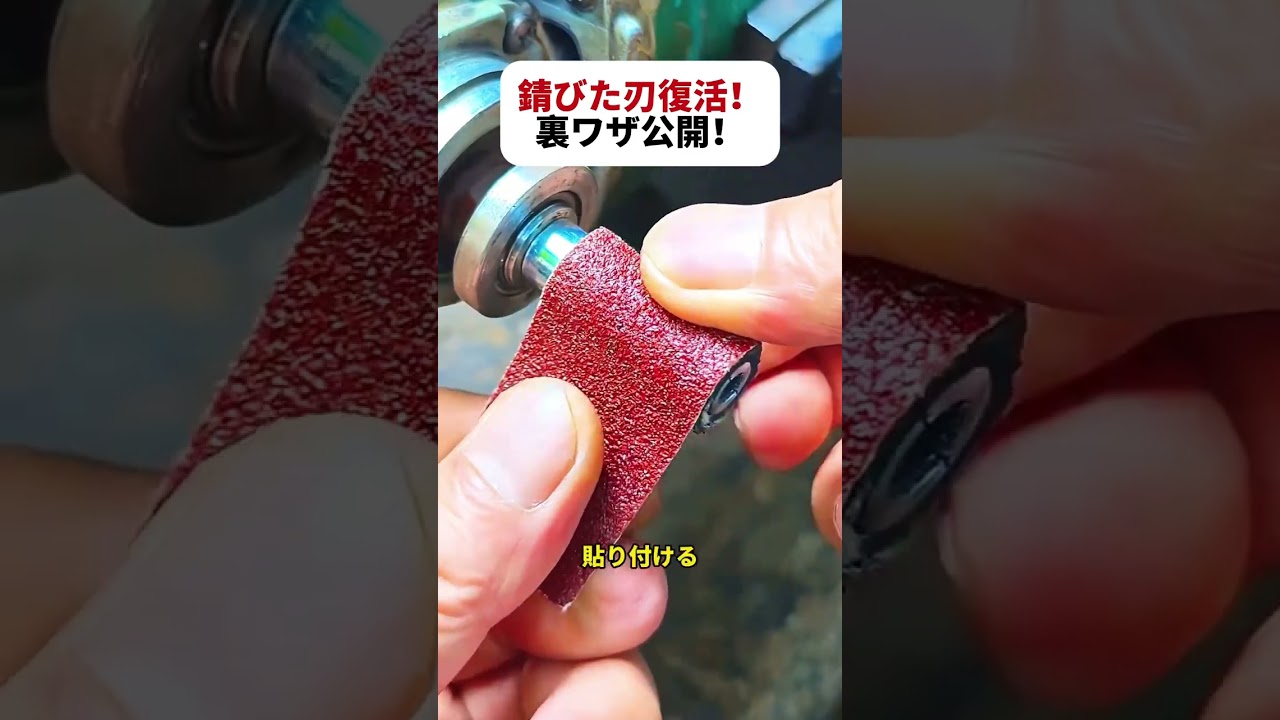 錆びた刃復活！ 裏ワザ公開！   #DIY #工具改造 #ライフハック #研磨技術 #便利アイテム