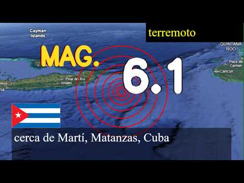 😱🚨  Terremoto cerca de Martí, Matanzas, Cuba actualizaciones en vivo hoy: Terremoto de magnitud 6.1