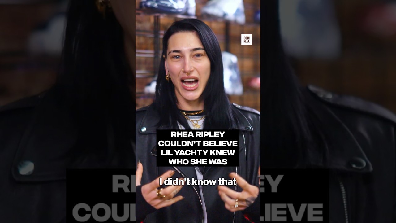 Rhea Ripley couldn't believe Lil Yachty knew who she was #SneakerShopping