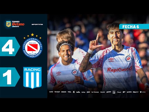 ARGENTINOS 4 - 1 RACING | Resumen del partido | #TorneoBetano Clausura 2025