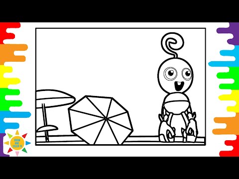 Baby Long Legs Coloring Pages | Poppy Playtime Coloring Pages | Elektronomia - Sky High