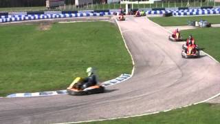 preview picture of video 'Karting at Boyndie, B final. Saturday 17th March 2012 B final.'