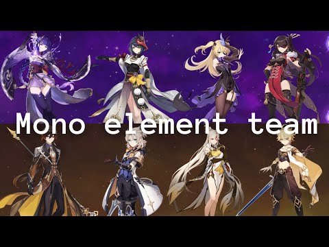 Spiral Abyss 2.3 Floor 12 Mono element team - Genshin Impact