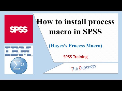 How to install process macro in SPSS (Lesson 13)