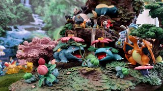 1:40 Pokemon Scale Figures and Pokemon Forest Set