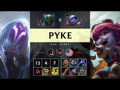 Pyke ADC vs Tristana - NA Grandmaster Patch 25.17