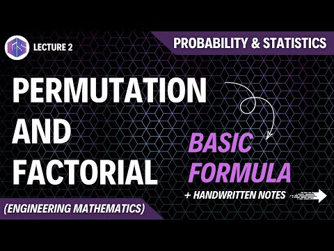 Lec 1 Fundamental Principle Of Counting Basic Permutation Probability and Statistics