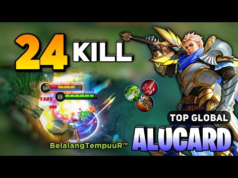 24 KILL! Alucard Brutal Gameplay [ Alucard Best Build Top Global ] By BelalangTempuuR™ - MLBB