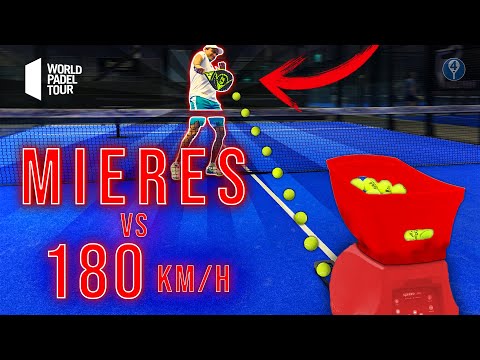 JUANI MIERES VS MÁQUINA LANZAPELOTAS A 180 KM/H *WORLD PADEL TOUR CHALLENGE* – el4Set