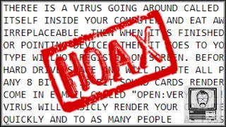 Virus Hoaxes of the Early Internet | Nostalgia Nerd