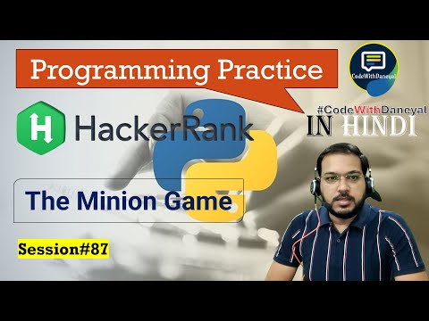 Hackerrank The Minion Game Python Programming Practice Python In Hindi 87