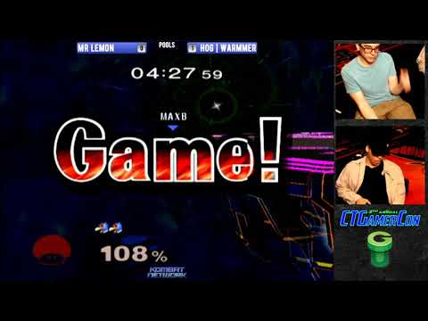 CT GamerCon 3 SSBM - Mr. Lemon (Dr. Mario) vs. HoG | Warmmer (Falco) - Melee WR3