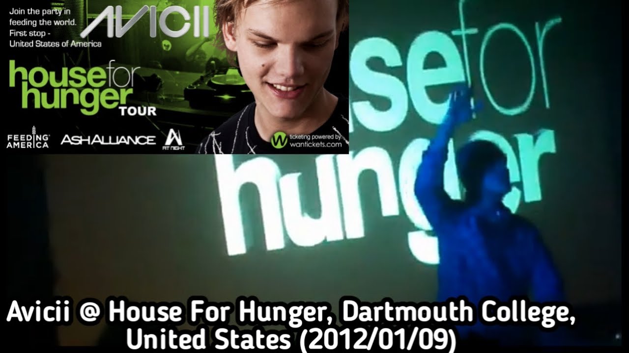 Avicii @ House For Hunger Tour, Dartmouth College, Hanover, NH, United States (2012/01/09)