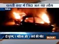 Vidisha: 4 people burnt to death as two cars catches fire after colliding with each other at NH-146