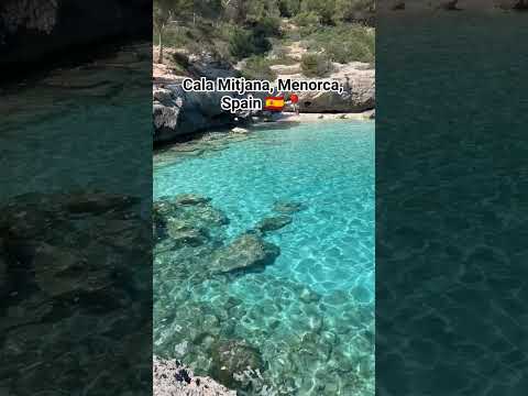Discover Cala Mitjana in Menorca, Spain 🇪🇦📍 #bestbeaches