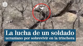 La impactante resistencia de un soldado ucraniano, rodeado de prorrusos y explosiones