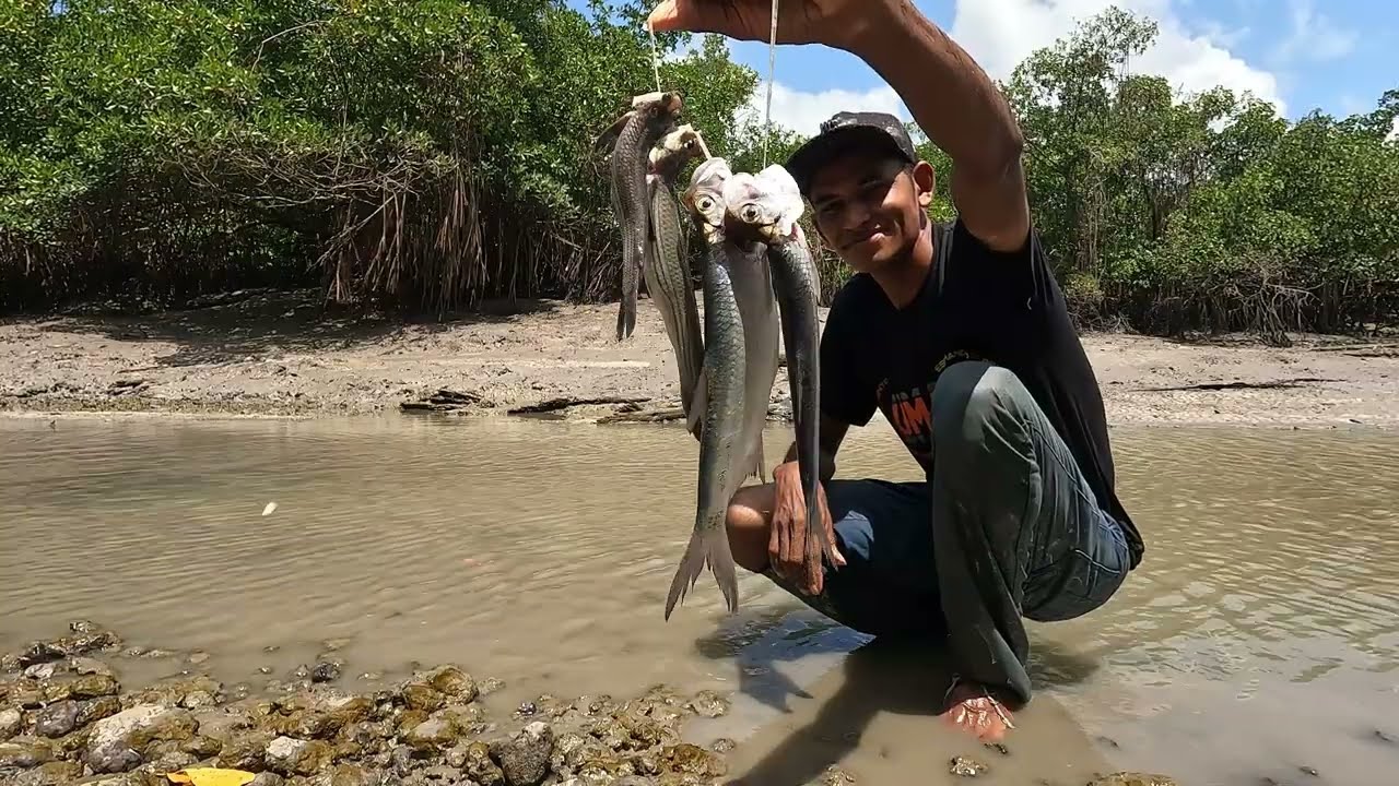 ACAMPANDO, PESCANDO E COMENDO NO MEIO DA FLORESTA