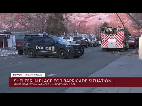 Boulder police working to contact armed, barricaded person