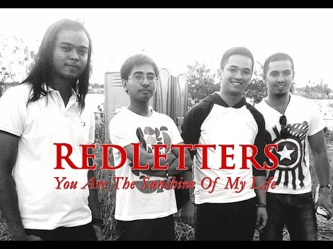 Red Letters - You Are The Sunshine of My Life (cover) lyric video