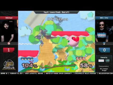 BOPME 16 - Michael (Jigglypuff) vs. ME | Vro (Marth) - SSBM - Losers Finals