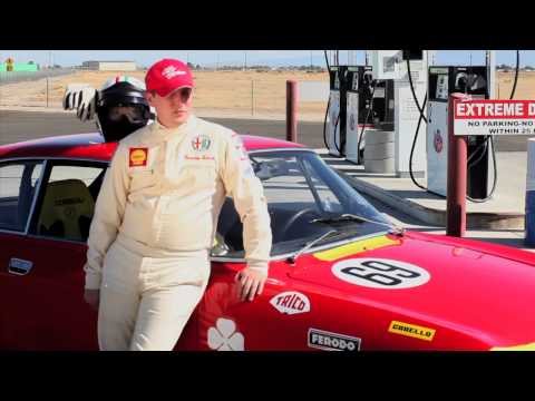Vintage Alfa Romeos and Porsches at Willow Springs Track in Top Gear