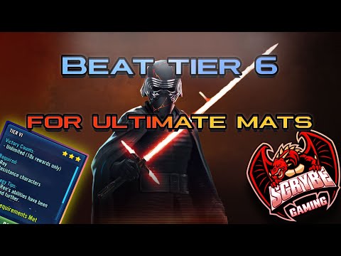 Tackling Buffed Kylo Tier 6 to earn Ultimate Mats for GL Rey!