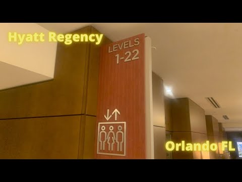 Low Rise - ThyssenKrupp Traction elevator at Hyatt Regency in Orlando FL