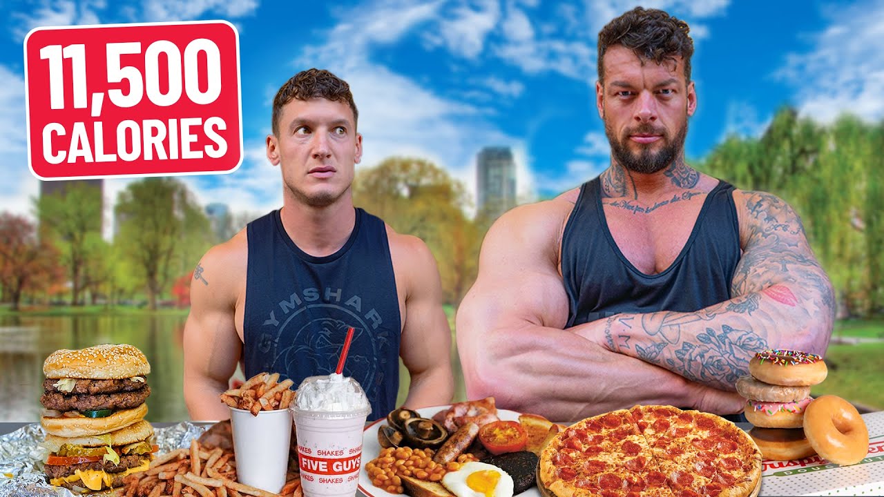 I ate his 11,500 CALORIE Bulking Diet! Ft. World’s Biggest Bodybuilder