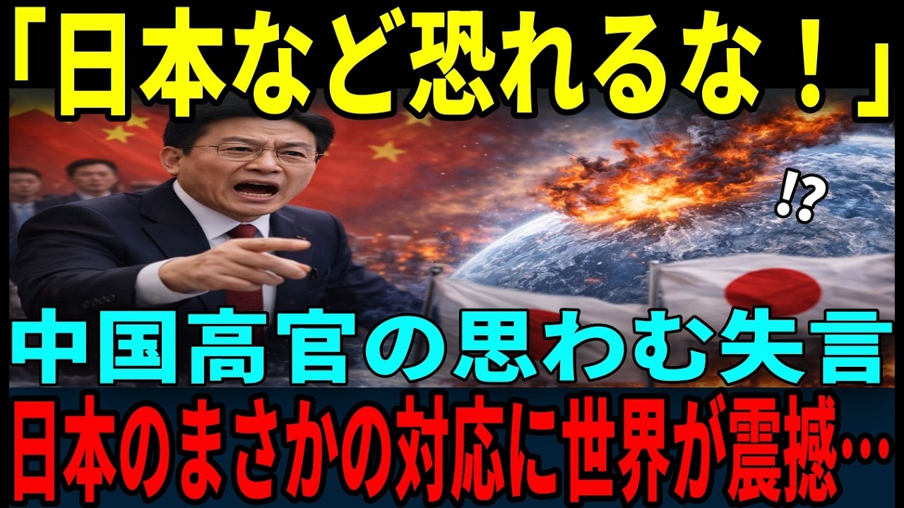 【海外の反応】「日本など問題外だ」中国政府の発言だが日本の静かな一手で世界が凍りつく…