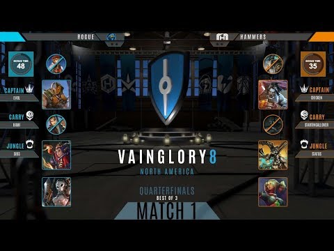 Rogue vs Hammers Game 1 | Vainglory 8 NA Autumn 2017 Split 2 Week 3