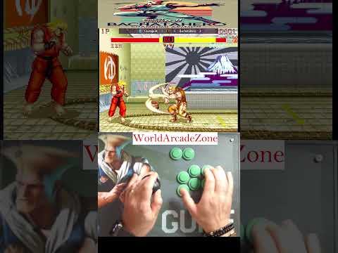 Ken vs Guile Good Game With Bachatahero  #sf2ce #bestarcadegames #guile #fightcade #retrogaming