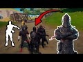 Black Knight Flexing FLOSS Emote On Everyone In Party Royale