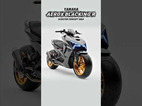 THE KING OF SKUTER MATIC? ?? AEROX BLACK KING R Scooter Concept ‼️ #shorts