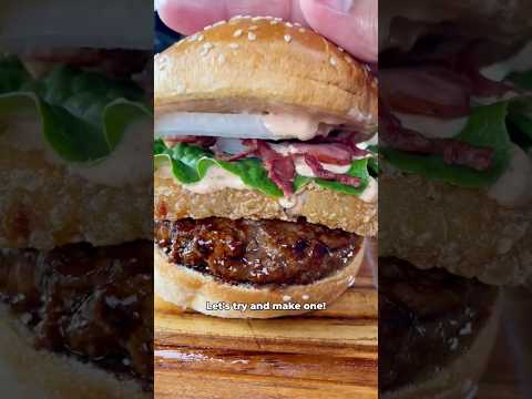 Making McDonald’s Japan Samurai Mac but with fresh toppings #japanfood