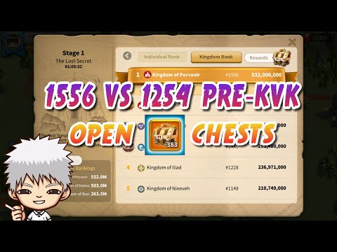 I Gave Everything!! 1556 VS 1254 Pre-KvK Update! Open ~400 Kingdom Supply Chests!