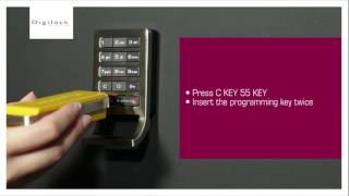 How to remove Manager Keys from a Digilock Keypad lock