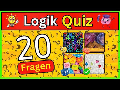 Kannst du logisch denken?🧠💡Teste dein Wissen in 20 Aufgaben!