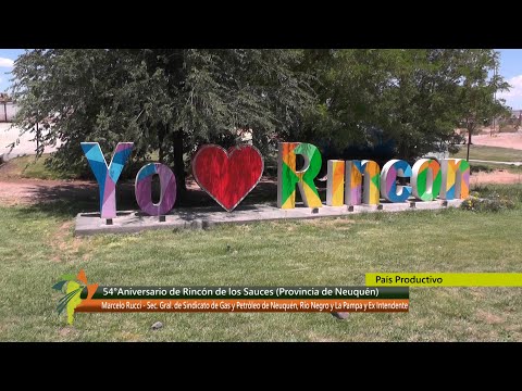 54° Aniversario de Rincón de los Sauces, provincia de Neuquén. 10 01 2026