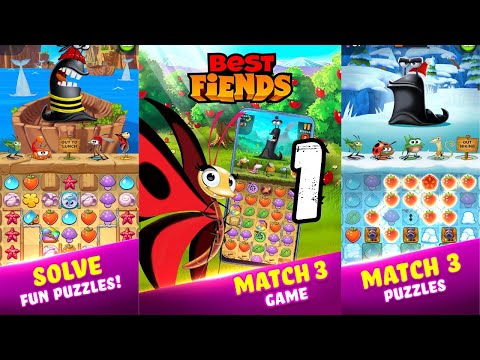 Best Fiends Match 3 Game | Levels 1-20 Android Gameplay Walkthrough