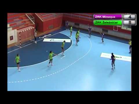 04.10.2014. ŽRK MINAQUA - ŽRK ŽELEŽNIČAR 1 pol.